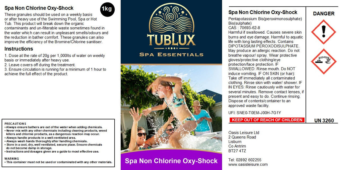 TubLux Non Chlorine Oxy-Shock